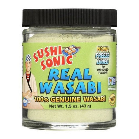 Sushi Sonic, Freeze Dried Real Wasabi 100% Genuine, 1.5 Oz (Case Of 12) Sushi Sonic