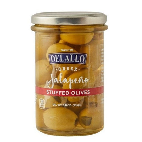 Delallo, Olives Jalapeno Stuffed, 5.8 Oz (Case Of 6) Delallo
