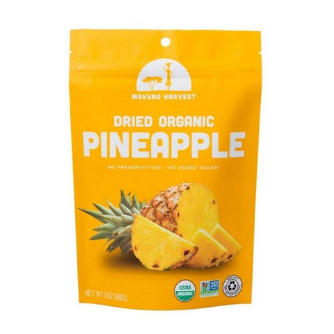 Mavuno Harvest, Organic Dried Pineapple, 6 Oz (Case Of 6) Mavuno Harvest
