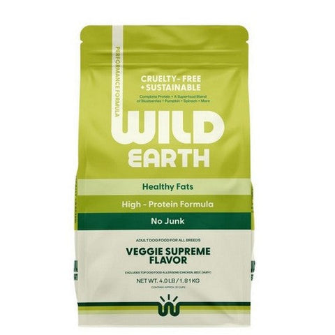Wild Earth, Dog Food Veggie Supreme, 4 Lbs (Case Of 4) Wild Earth