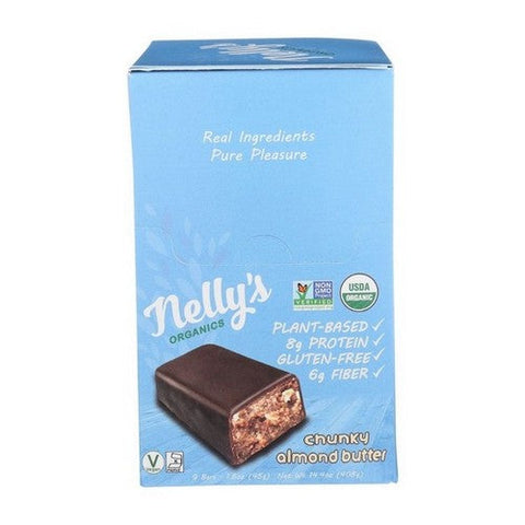 Nelly's Organics, Organic Chunky Almond Bar, 1.6 Oz (Case Of 9) Nelly's Organics