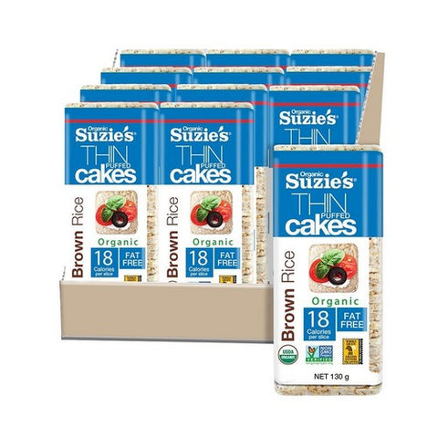 Suzies, Organic Lentil And Brown Rice Cake Thins, 4.6 Oz (Case Of 12) Suzies