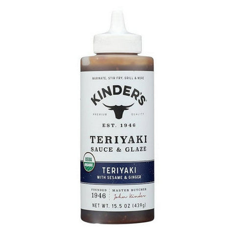 Kinders, Organic Teriyaki Sauce, 15.5 Oz (Case Of 6) Kinders