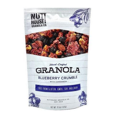 Nuthouse Granola, Granola Blueberry Crumble, 11.5 Oz (Case Of 6) Nuthouse Granola