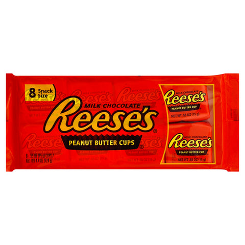 Snack Size Peanut Butter Cups 4.4 Oz (Case Of 36) by Reese's