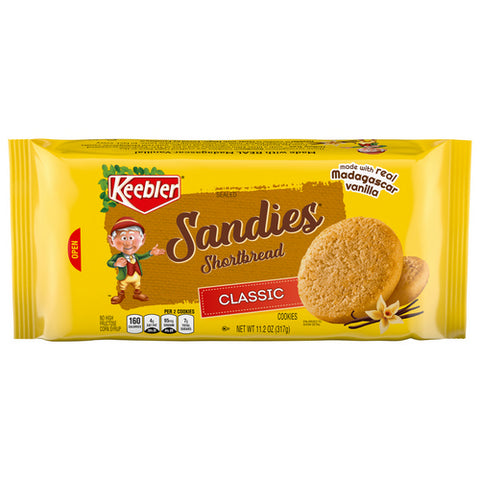 Sandies Shortbread Classic Cookies 11.2 Oz (Case Of 12) by Keebler