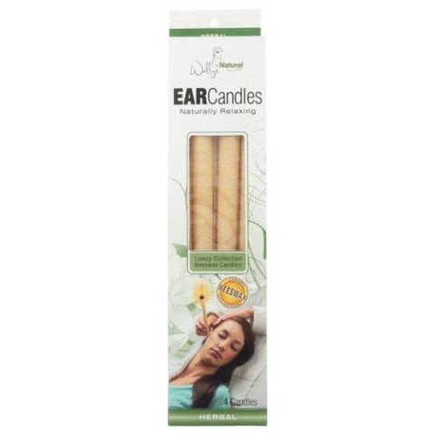 Wallys Natural Products, All Natural Beeswax Candle, HERBAL, 4 PACK