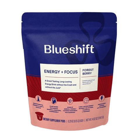Blueshift Nutrition, Energy Focus Forest Berry, 4.02 Oz X 14 Count Blueshift Nutrition
