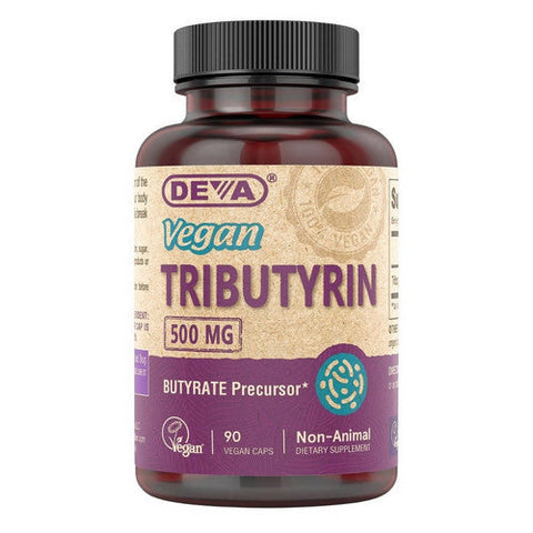 Deva Vegan Vitamins, Vegan Tributyrin, 500 Mg, 90 Veg Caps