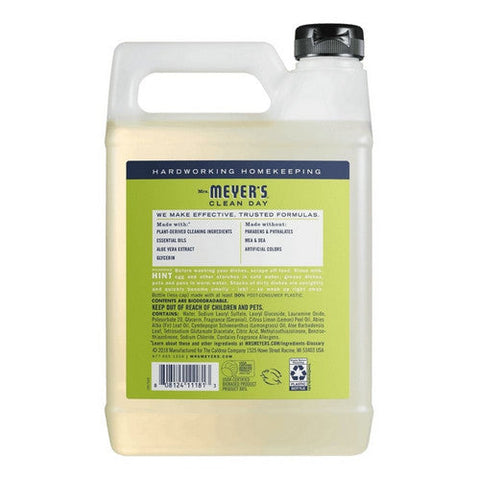 Mrs. Meyers Clean Day, Lemon Verbena Dish Soap Refill, 48 Oz