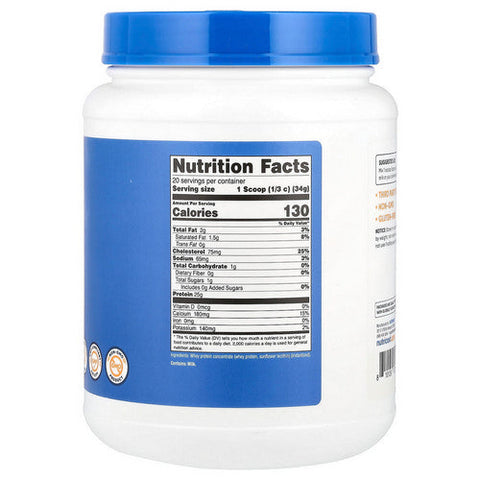 Nutricost, Whey Protein Concentrate Unflavored, 1.5 Lbs Nutricost