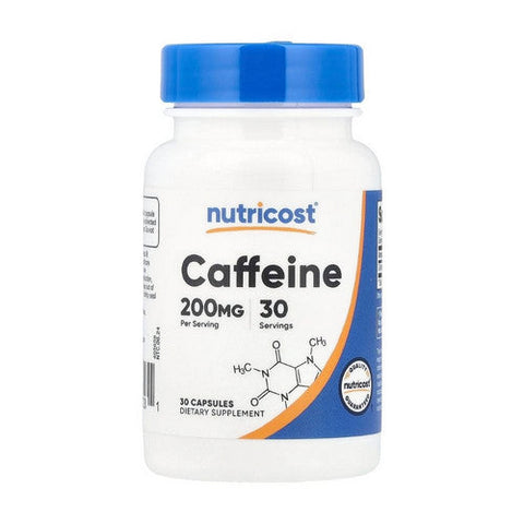 Nutricost, Caffeine Capsules, 200 Mg, 30 Count Nutricost