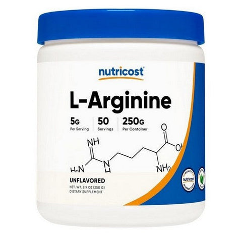 Nutricost, L-Arginine Unflavoured, 250 Grams Nutricost