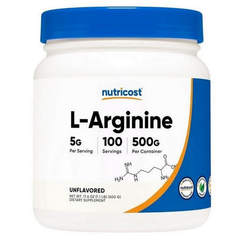 Nutricost, L-Arginine Powder, 500 Grams Nutricost