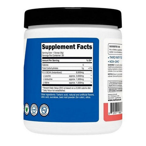 Nutricost, BCAA Powder Watermelon, 30 Serving Nutricost