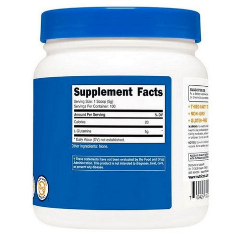Nutricost, L-Glutamine Powder, 500 Grams Nutricost