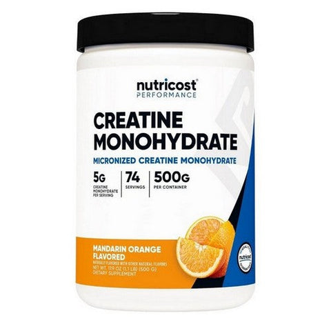 Nutricost, Performance Creatine Monohydrate Mandarin Orange, 500 Grams Nutricost