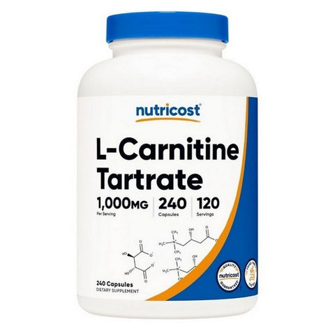 Nutricost, L-Carnitine Tartrate Capsules, 1000 Mg, 240 Count Nutricost