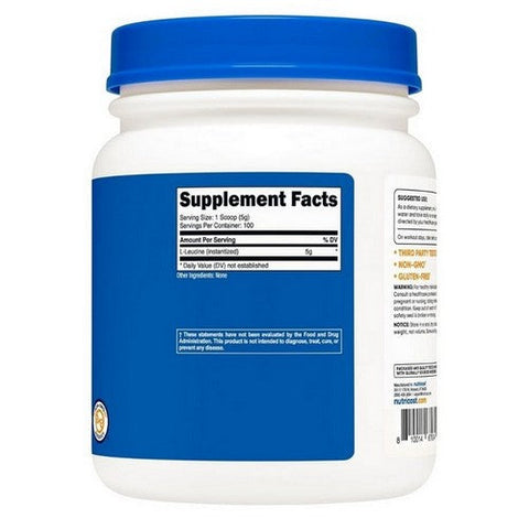 Nutricost, L-Leucine Unflavoured, 500 Grams Nutricost