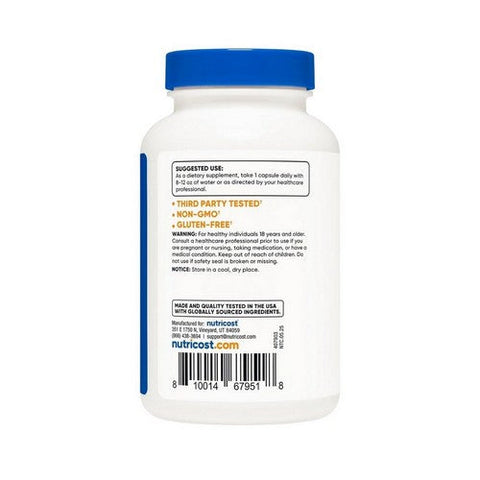 Nutricost, TMG Capsules, 750 Mg, 120 Count