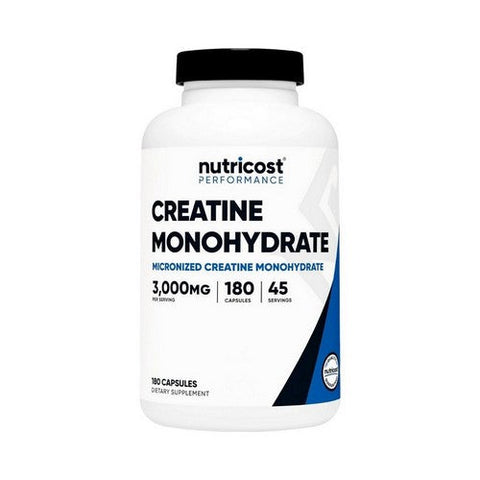 Nutricost, Performance Creatine Monohydrate, 3000 Mg, 180 Count