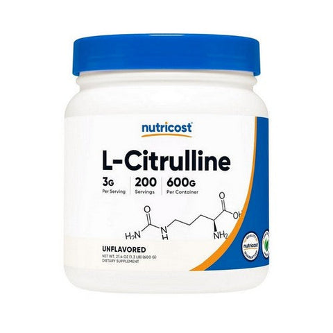 Nutricost, L-Citrulline Unflavoured, 600 Grams