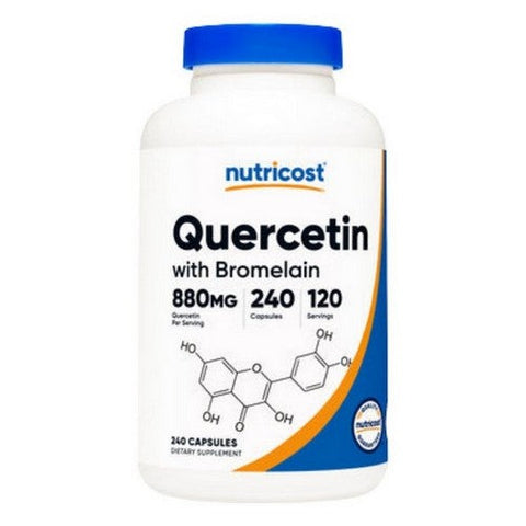 Nutricost, Quercetin With Bromelain Capsules, 880 Mg, 240 Count Nutricost