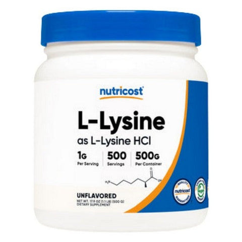 Nutricost, L-Lysine Powder, 500 Grams Nutricost