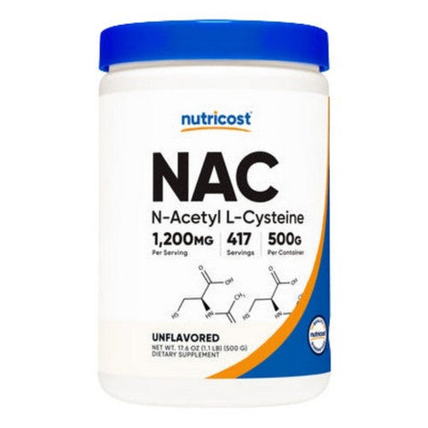 Nutricost, N-Acetyl L-Cysteine Powder Vegan, 500 Grams Nutricost