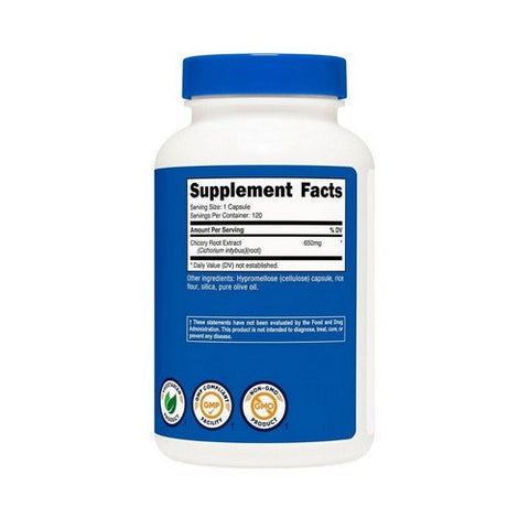 Nutricost, Chicory Root, 650 Mg, 120 Caps Nutricost