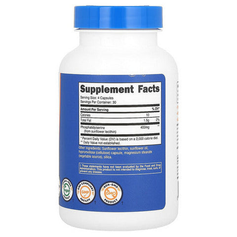 Nutricost, Phosphatidylserine Capsules, 200 Mg, 120 Count Nutricost