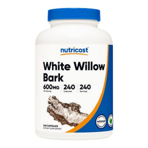 Nutricost, White Willow Bark Capsules, 600 Mg, 240 Count Nutricost