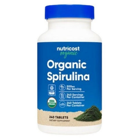 Nutricost, Spirulina Tablets Organic, 500 Mg, 240 Count Nutricost