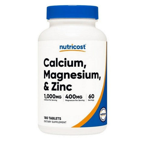 Nutricost, Calcium Magnesium Tablets, 1000 Mg/400 Mg, 180 Count Nutricost