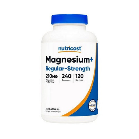 Nutricost, Magnesium+ Regular-Strength Capsules, 210 Mg, 240 Count Nutricost