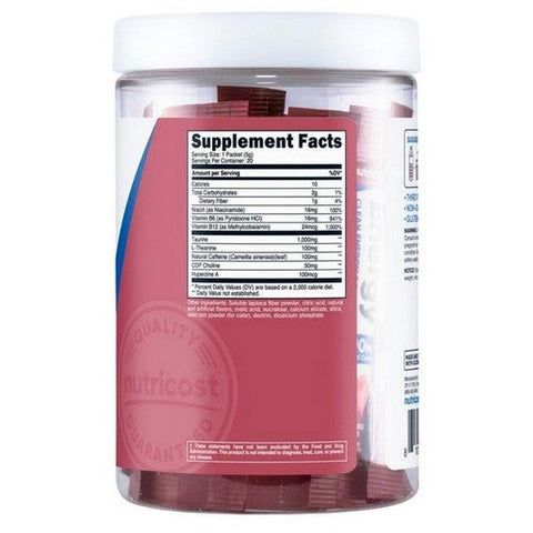 Nutricost, Energy Complex Stickpacks Passionfruit Guava, 20 Sticks Nutricost