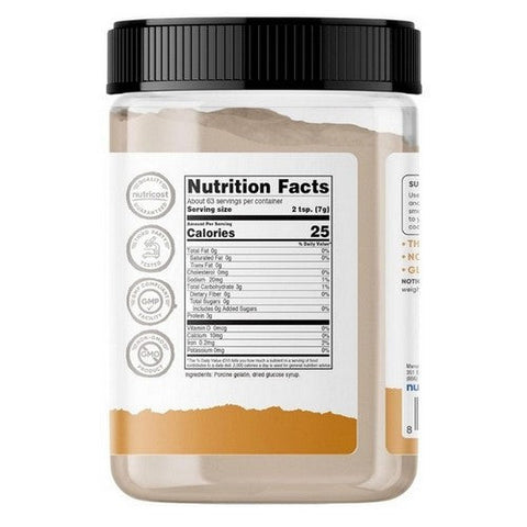 Nutricost, Pantry Gelatin Powder Unflavored, 1 Lb Nutricost