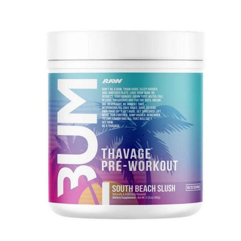 Raw Nutrition, Thavage Pre Workout South Beach Slush, 516 Grams Raw Nutrition