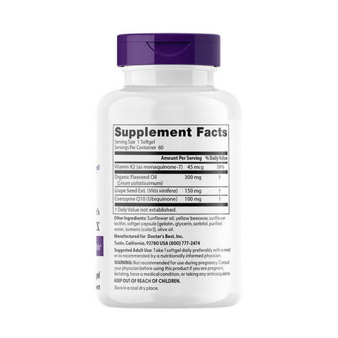 Doctors Best, Women's Heart Complex, 60 Softgels