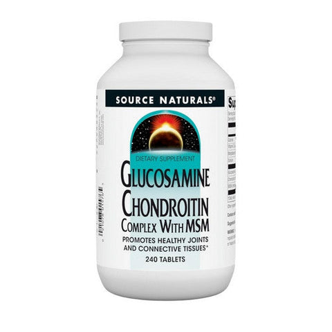 Source Naturals, Glucosamine Chondroitin, w/MSM 240 Tabs Source Naturals