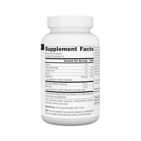 Source Naturals, Magnesium Malate, 100 Caps