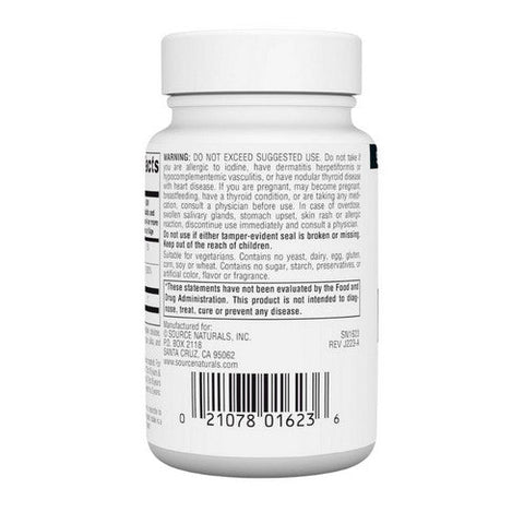 Source Naturals, Potassium Iodide, 32.5 Mg, 60 Tabs Source Naturals