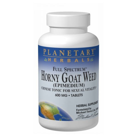 Planetary Herbals, Full Spectrum Horny Goat Weed, 1200 MG, 60 Tabs Planetary Herbals
