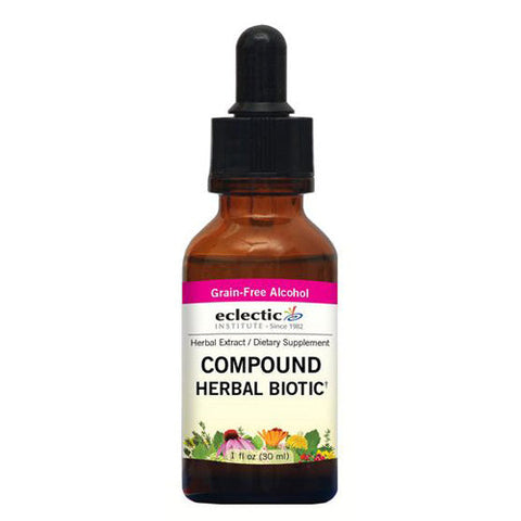 Eclectic Herb, Compound Herbal Biotic, 1 Oz with Alcohol Eclectic Herb