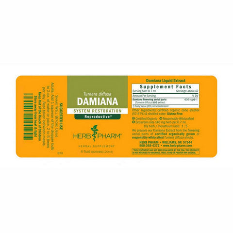 Herb Pharm, Damiana, 4 Oz Herb Pharm