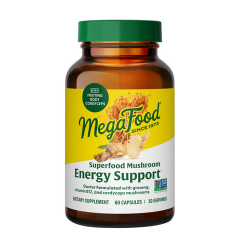 MegaFood, Superfood Mushroom Energy Support, 60 Capsules MegaFood