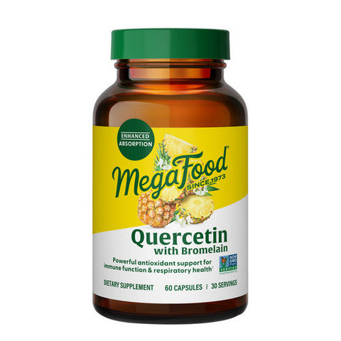 MegaFood, Quercetin With Bromelain, 60 Capsules MegaFood