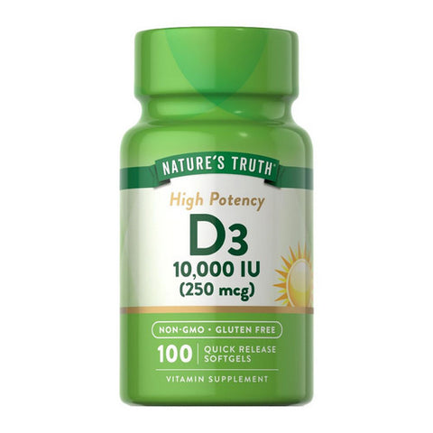 Nature's Truth, Vitamin D3, 10,000 IU, 100 Caps Nature's Truth