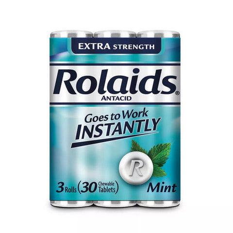 Rolaids, Original Digestive Chewable Tablets, 30 Count Rolaids