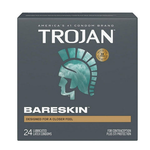 Bareskin Lubricated Latex Condoms 24 Count by Trojan
